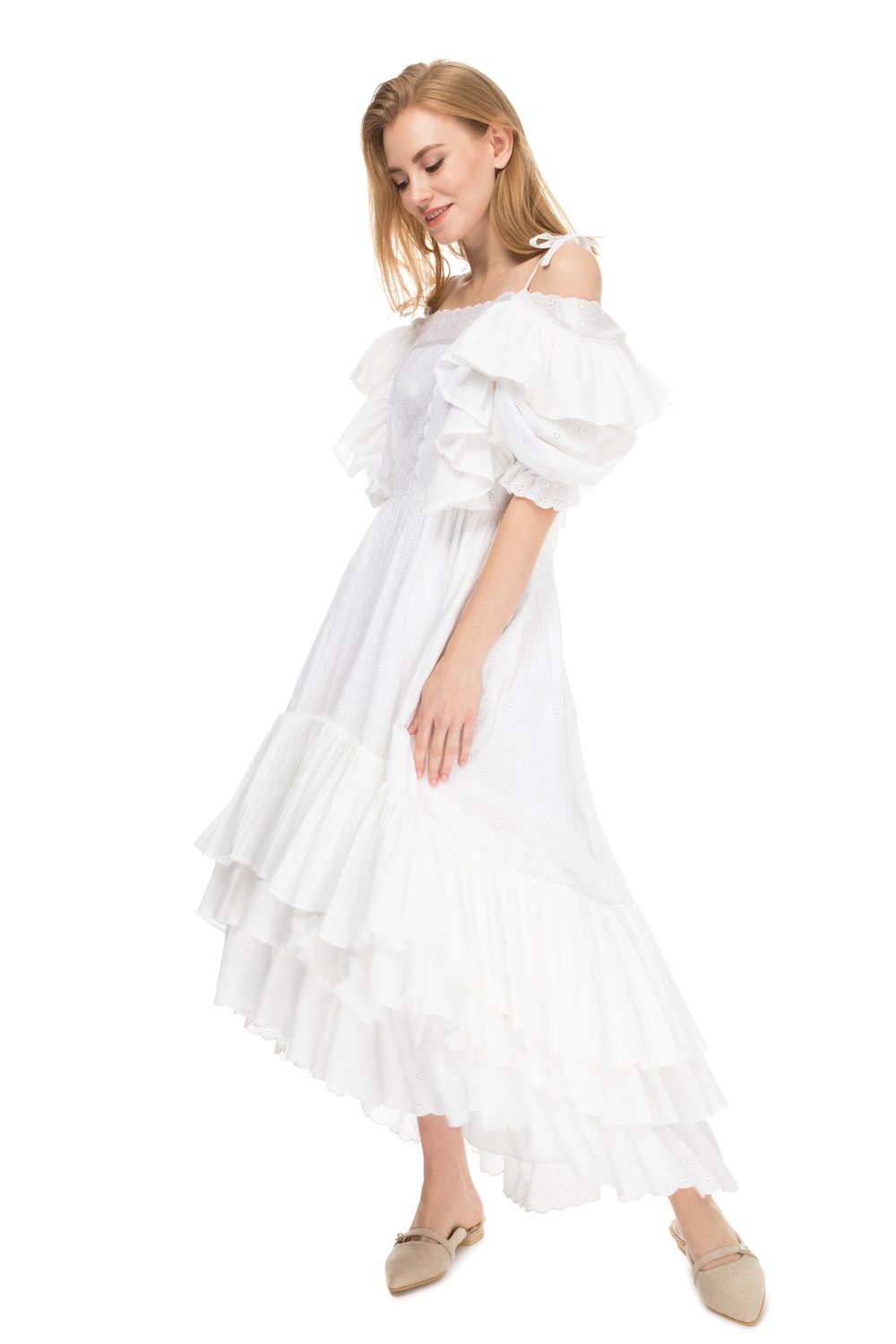 Scarlett dress with ruffles