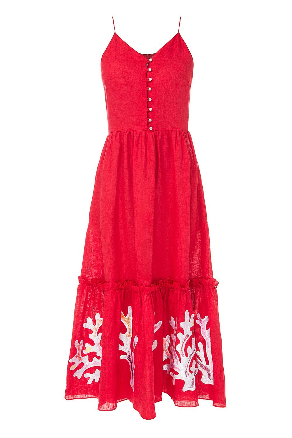 Saint-Tropez No Sleeved Red Dress