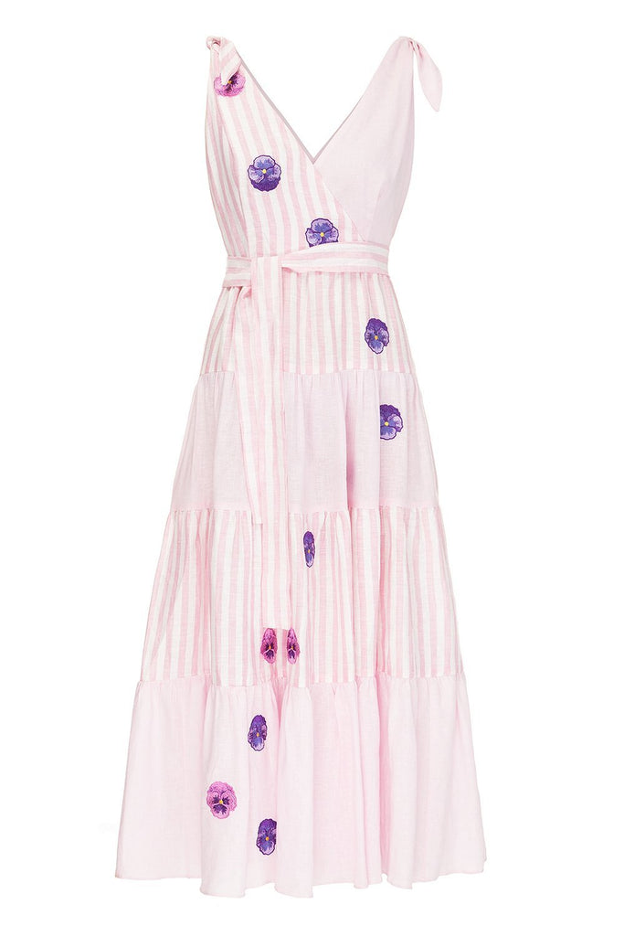 Rose Riviera striped dress