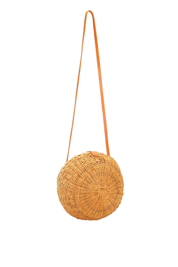 Wicker shoulder bag
