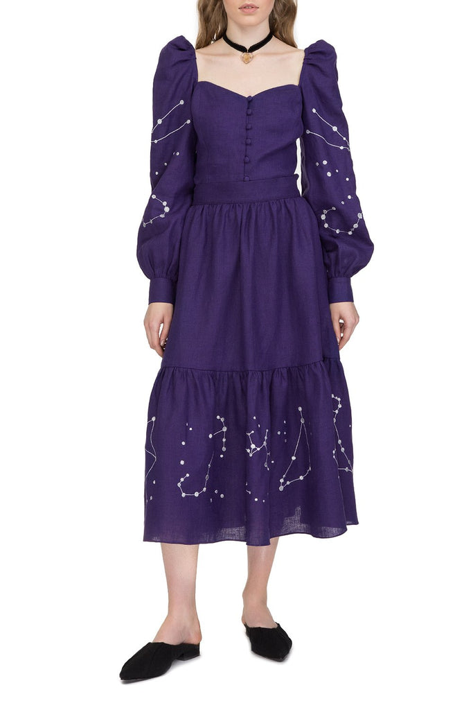 Zodiac lond-sleeve top with skirt