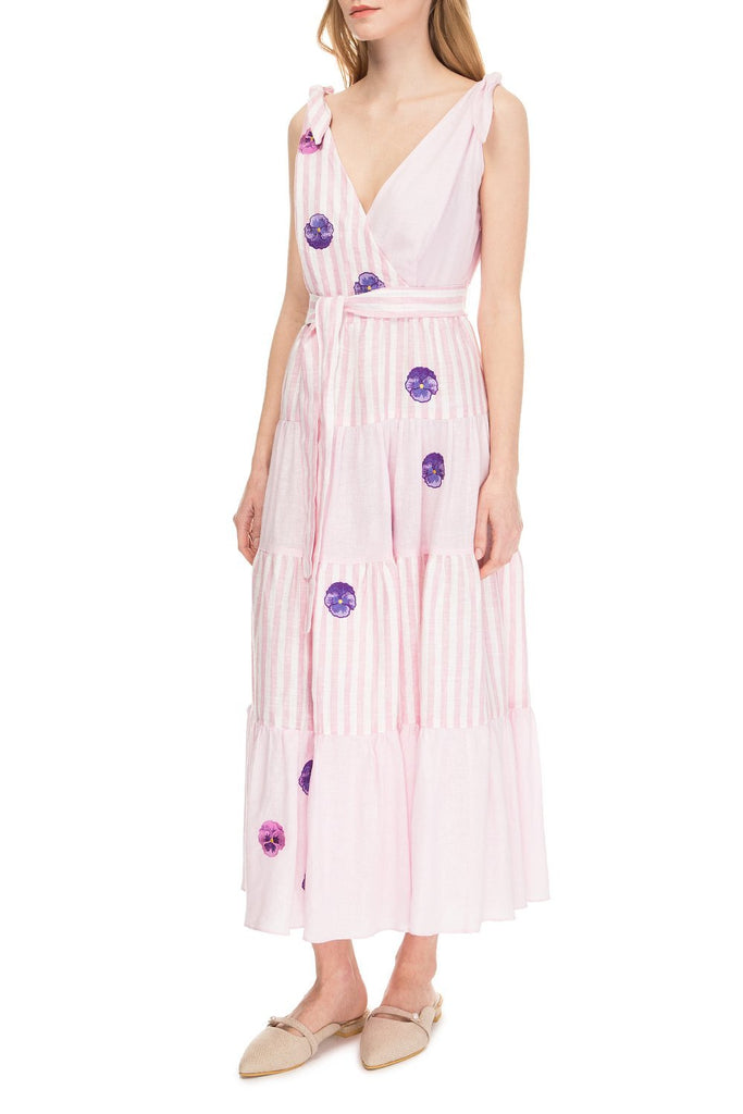 Rose Riviera striped dress