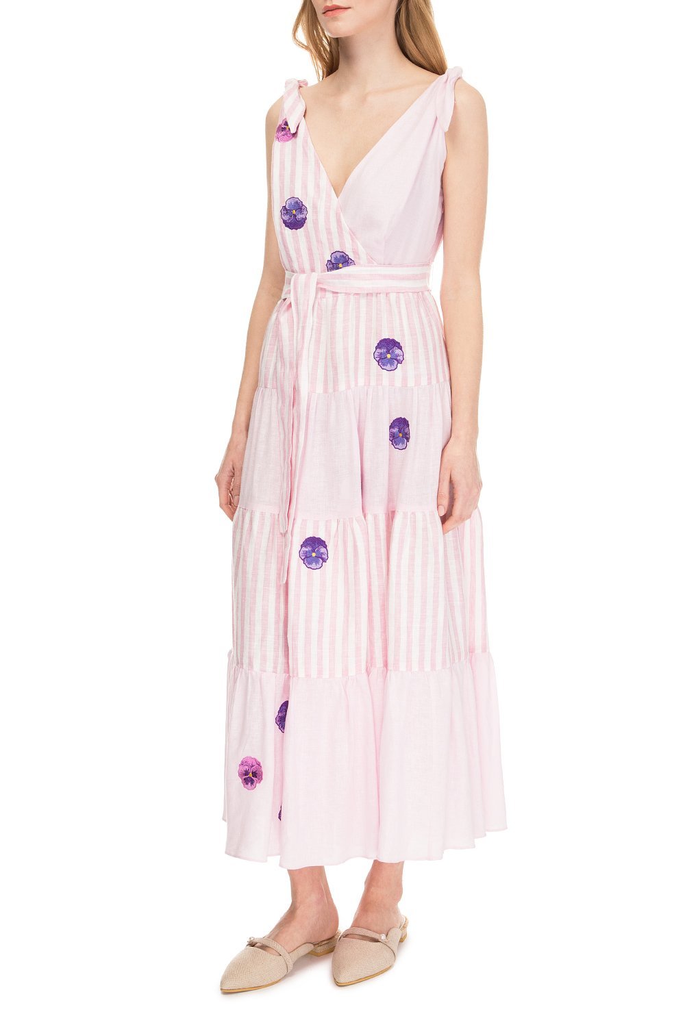 Rose Riviera striped dress