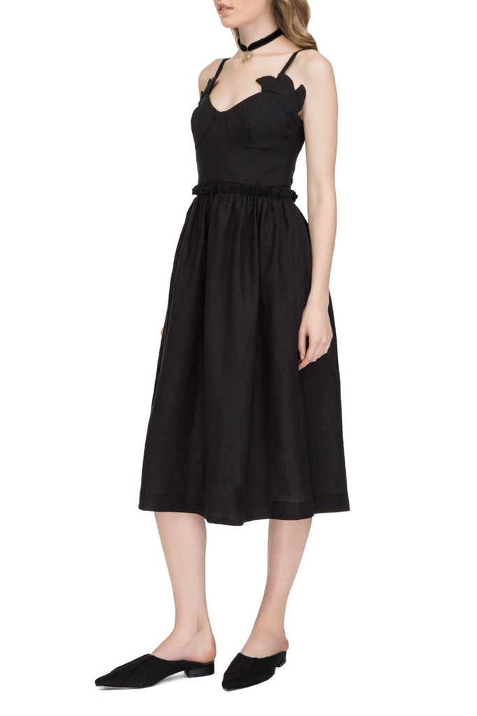 Dark night midi dress