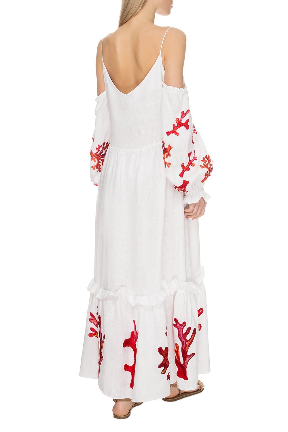 Saint-Tropez White Dress with Beads