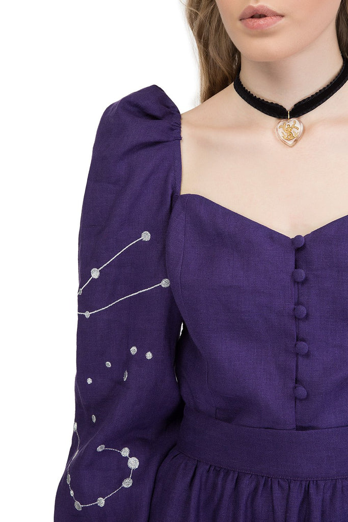 Zodiac lond-sleeve top with skirt