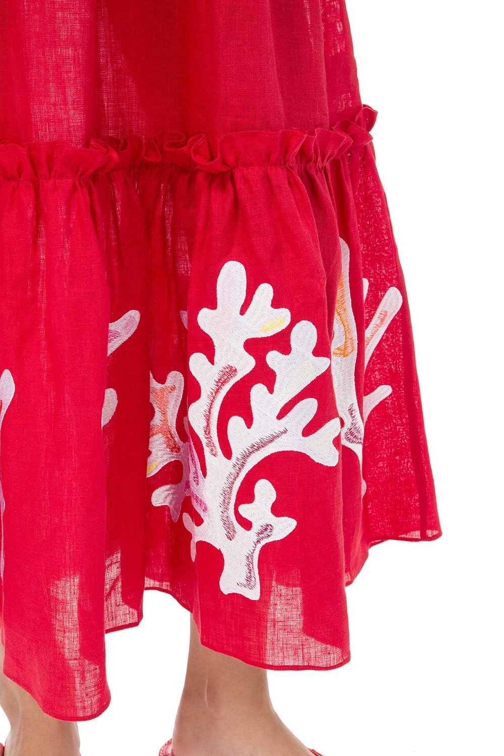 Saint-Tropez No Sleeved Red Dress