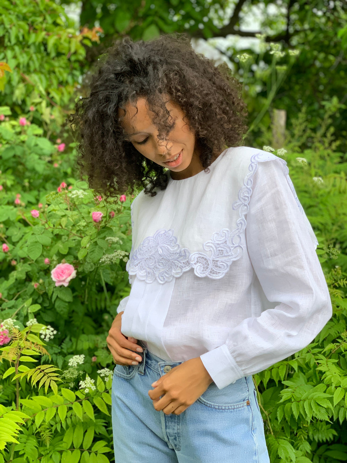 Richelieu Linen Blouse