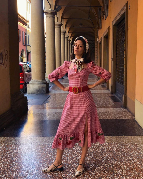 Amazing Carlotta Tabaroni wearing Sweet Cherry Dress