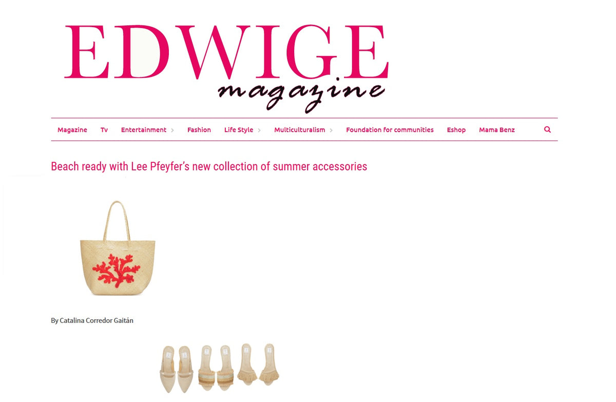 Edwige Magazine about Lee Pfayfer accessories collection