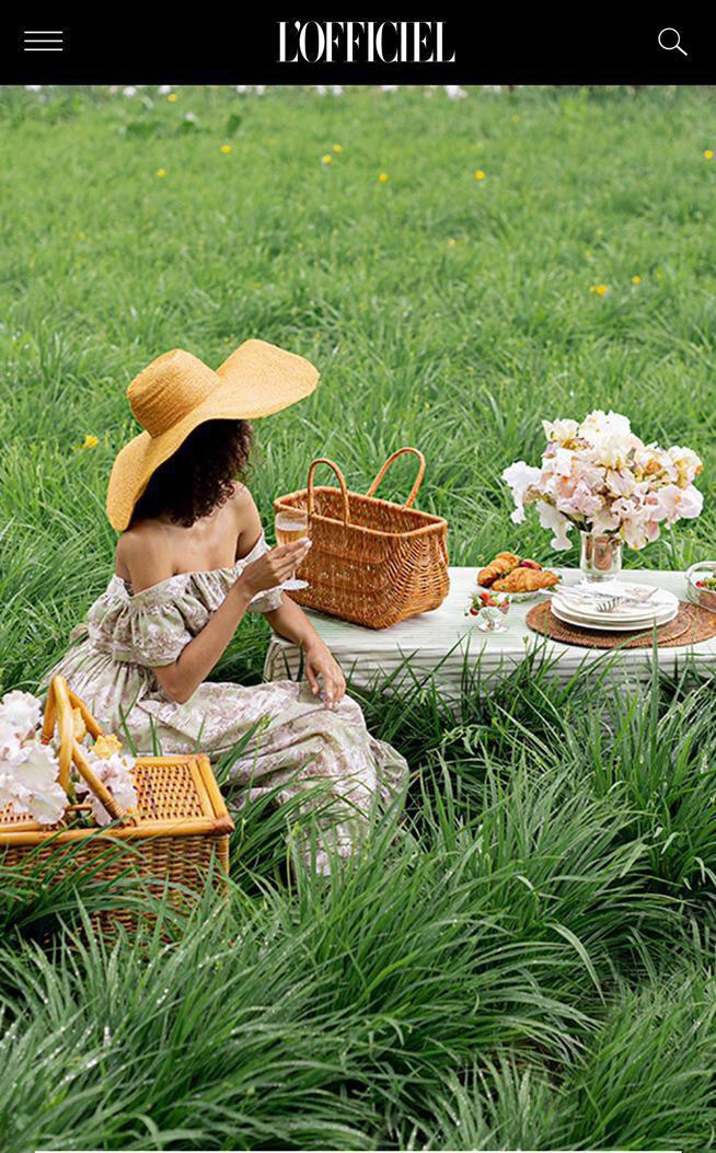 Lee Pfayfer in a project "French picnic" for L'Officiel Ukraine