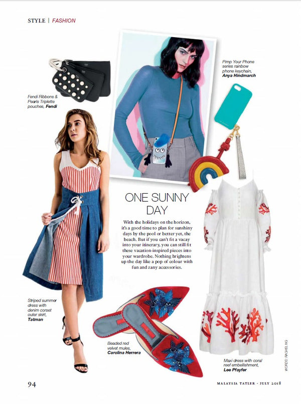 Lee Pfayfer Dress is on the pages of Tatler Malasia July's issue