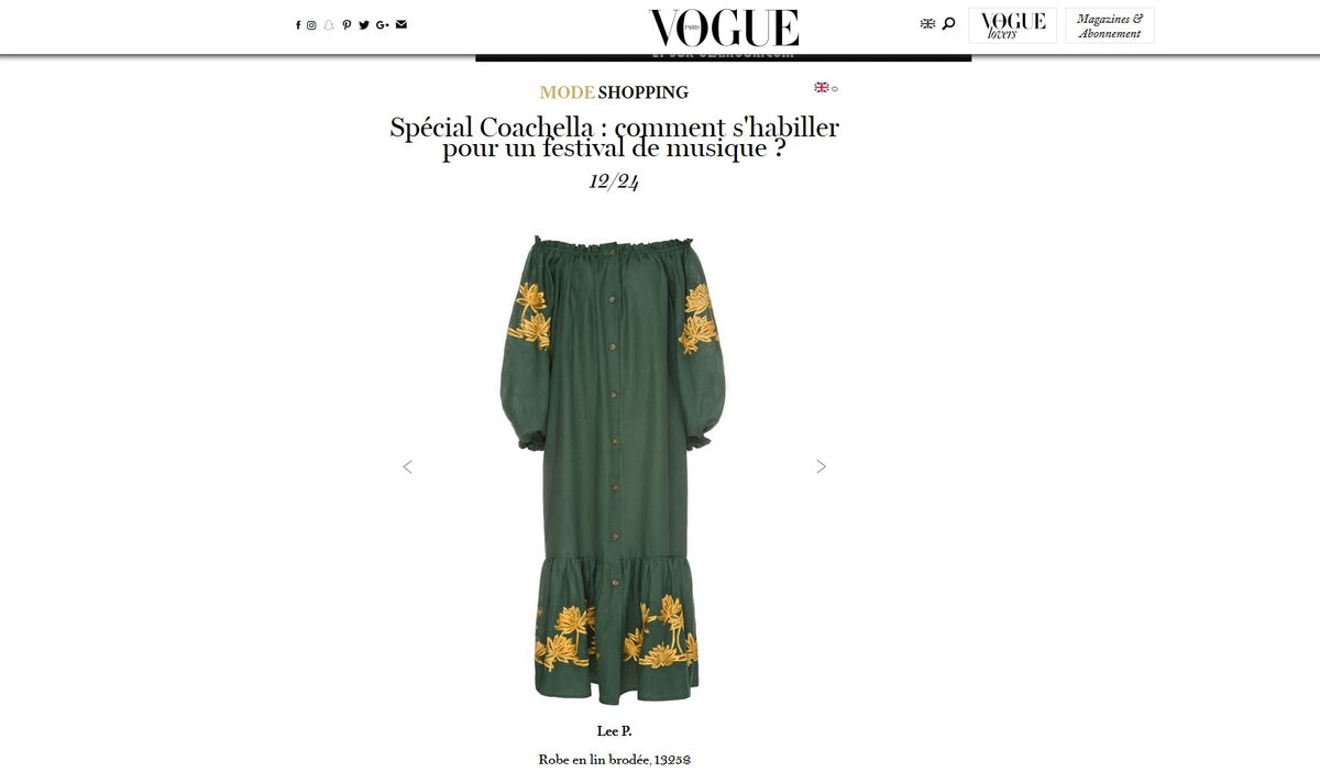Lee Pfayfer Dress is featured on Vogue FR