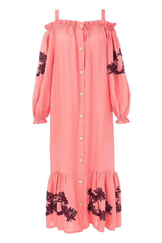 Back to Nature Off-the-shoulder Dress