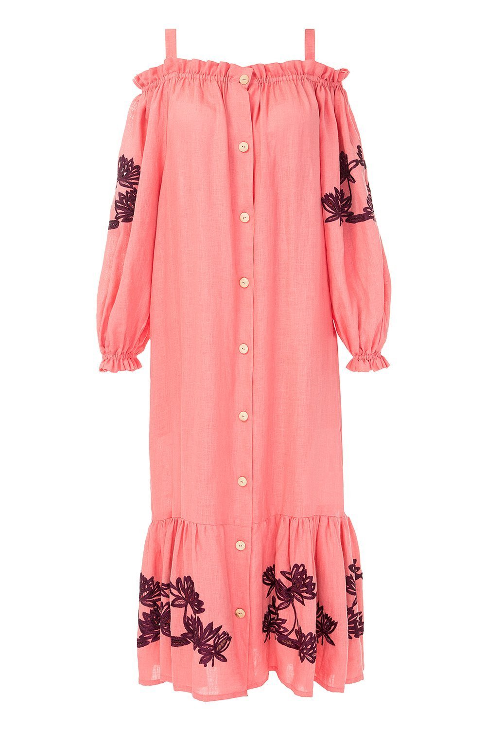 Back to Nature Off-the-shoulder Dress