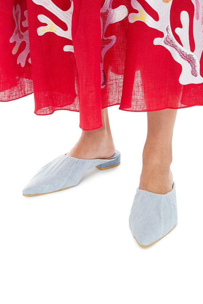 Canvas mules
