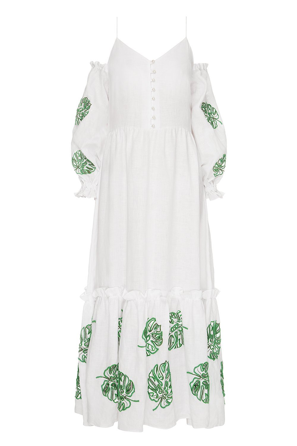 Bali White Dress with Beads