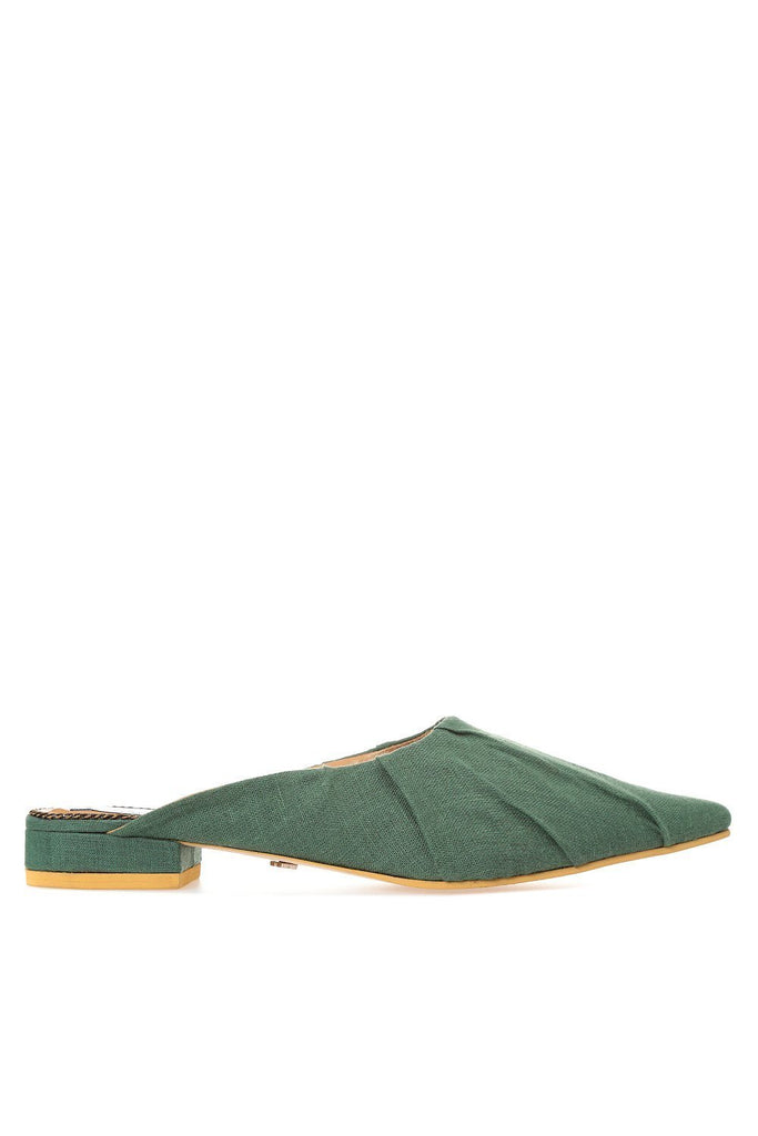Canvas mules