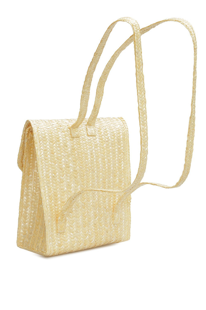 Straws backpack  with embroidery