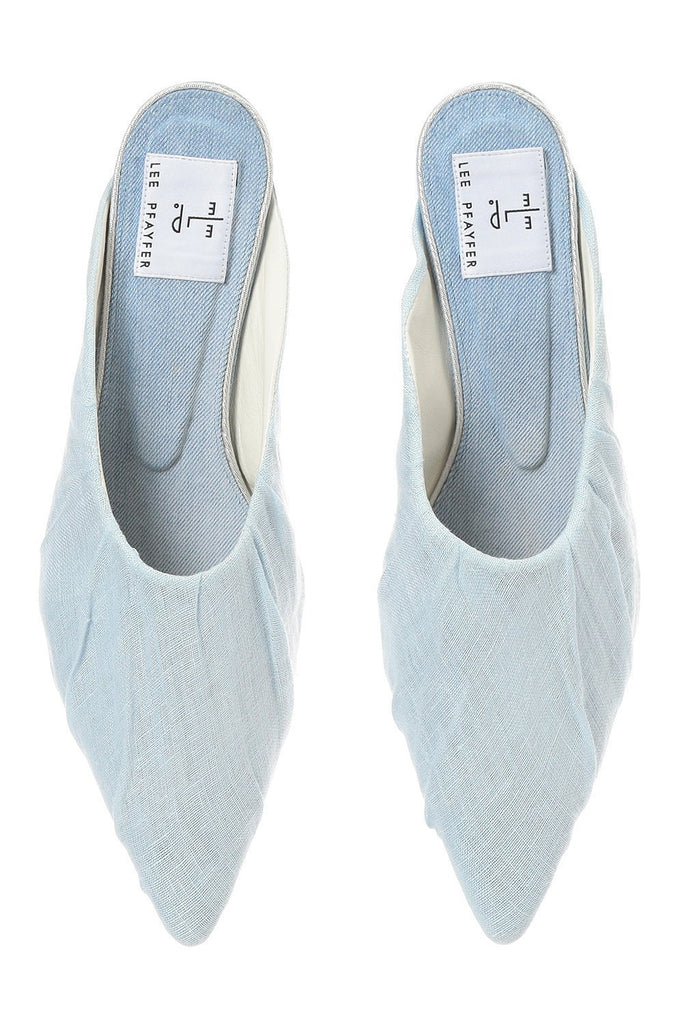 Canvas mules