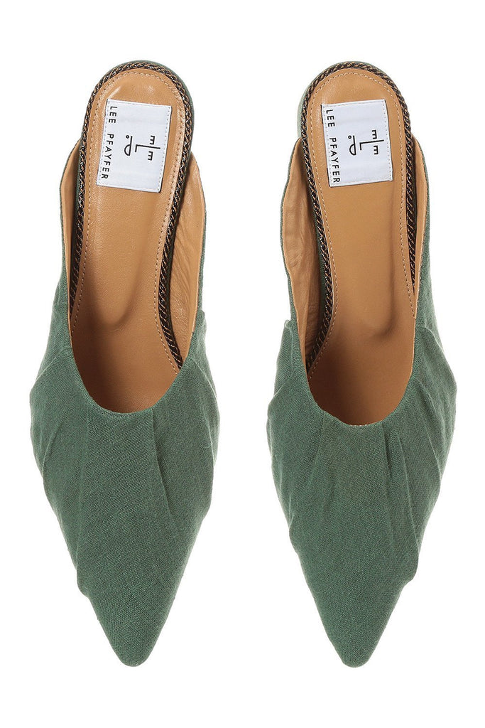 Canvas mules