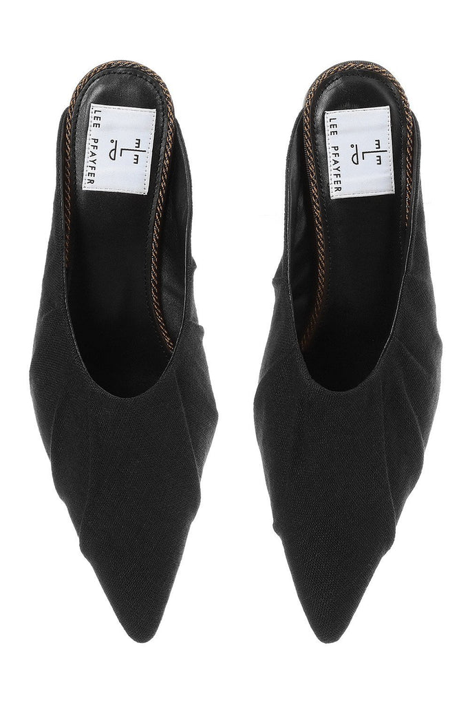 Canvas mules