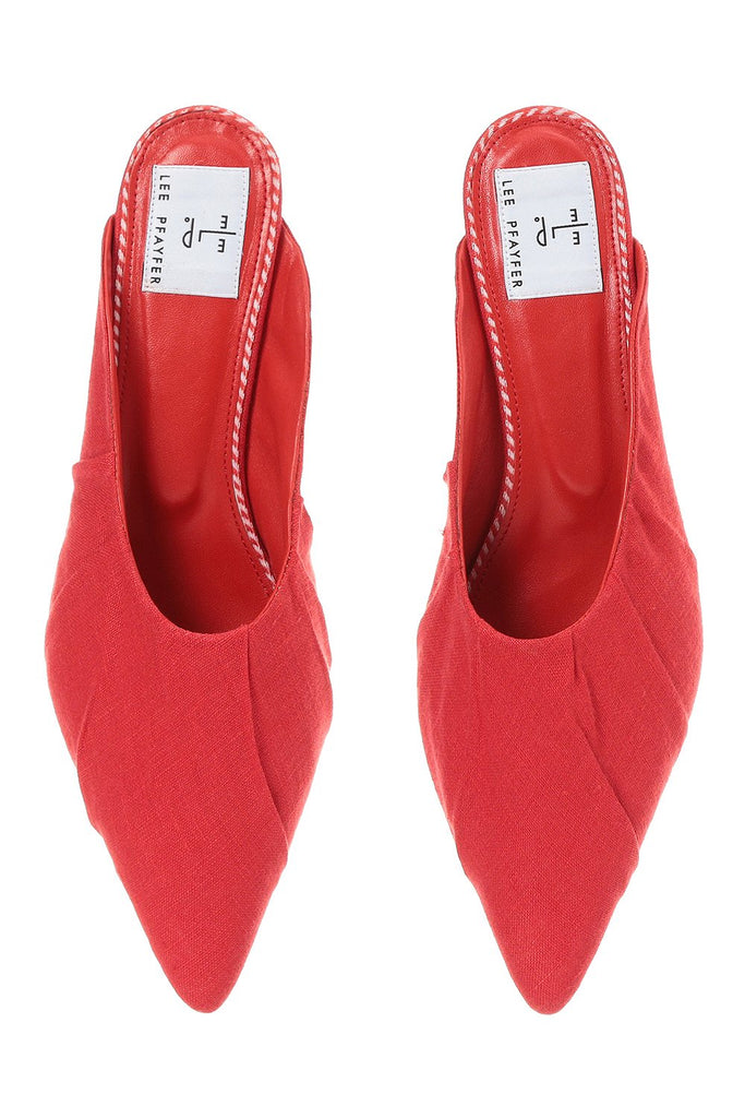 Canvas mules