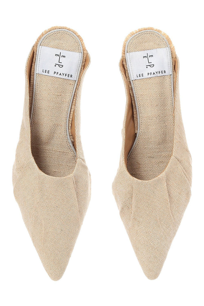 Canvas mules
