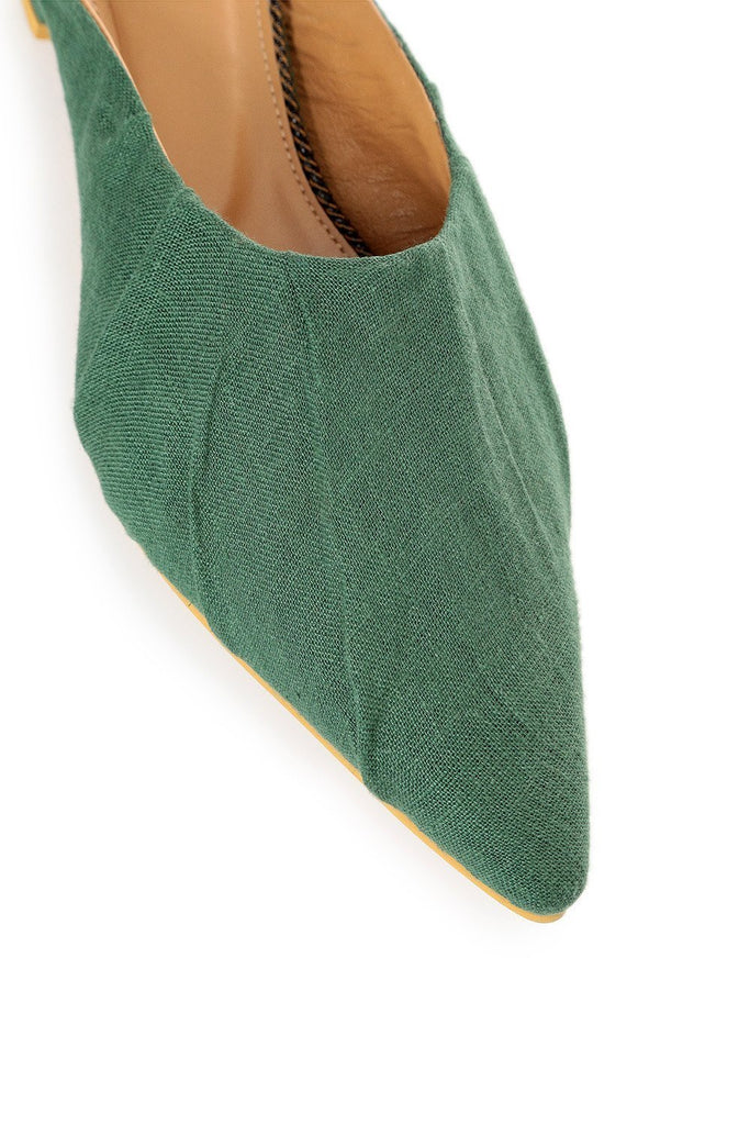 Canvas mules