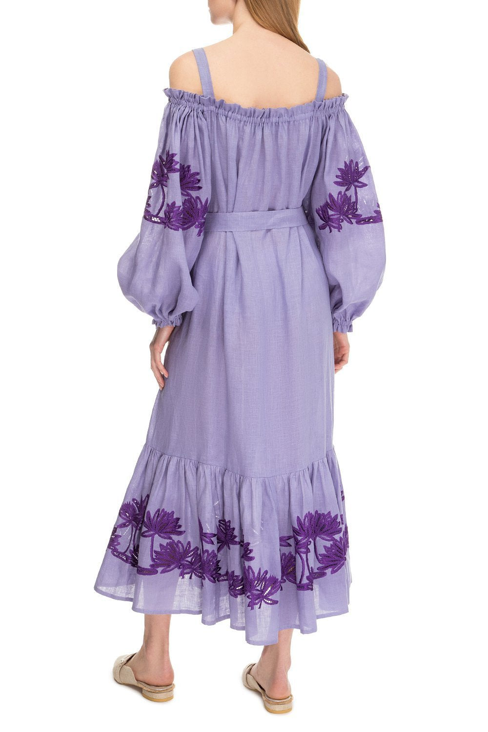 Back to Nature Off-the-shoulder Dress