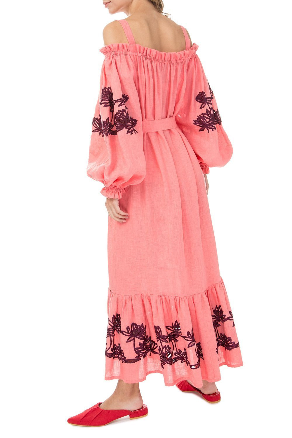 Back to Nature Off-the-shoulder Dress