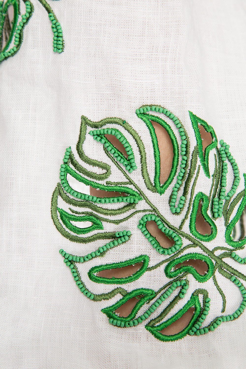 Bali White Dress with Beads