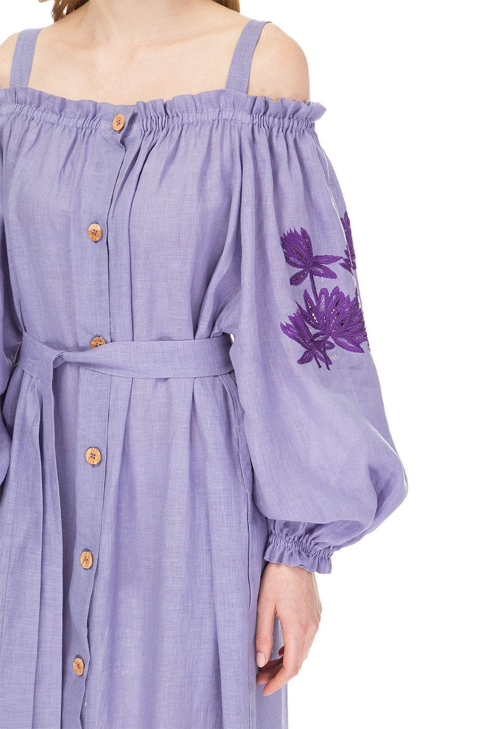 Back to Nature Off-the-shoulder Dress