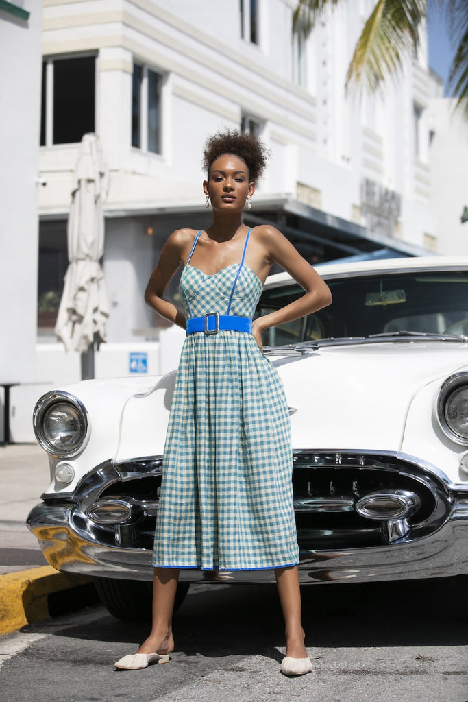 Checked Mint Candy dress