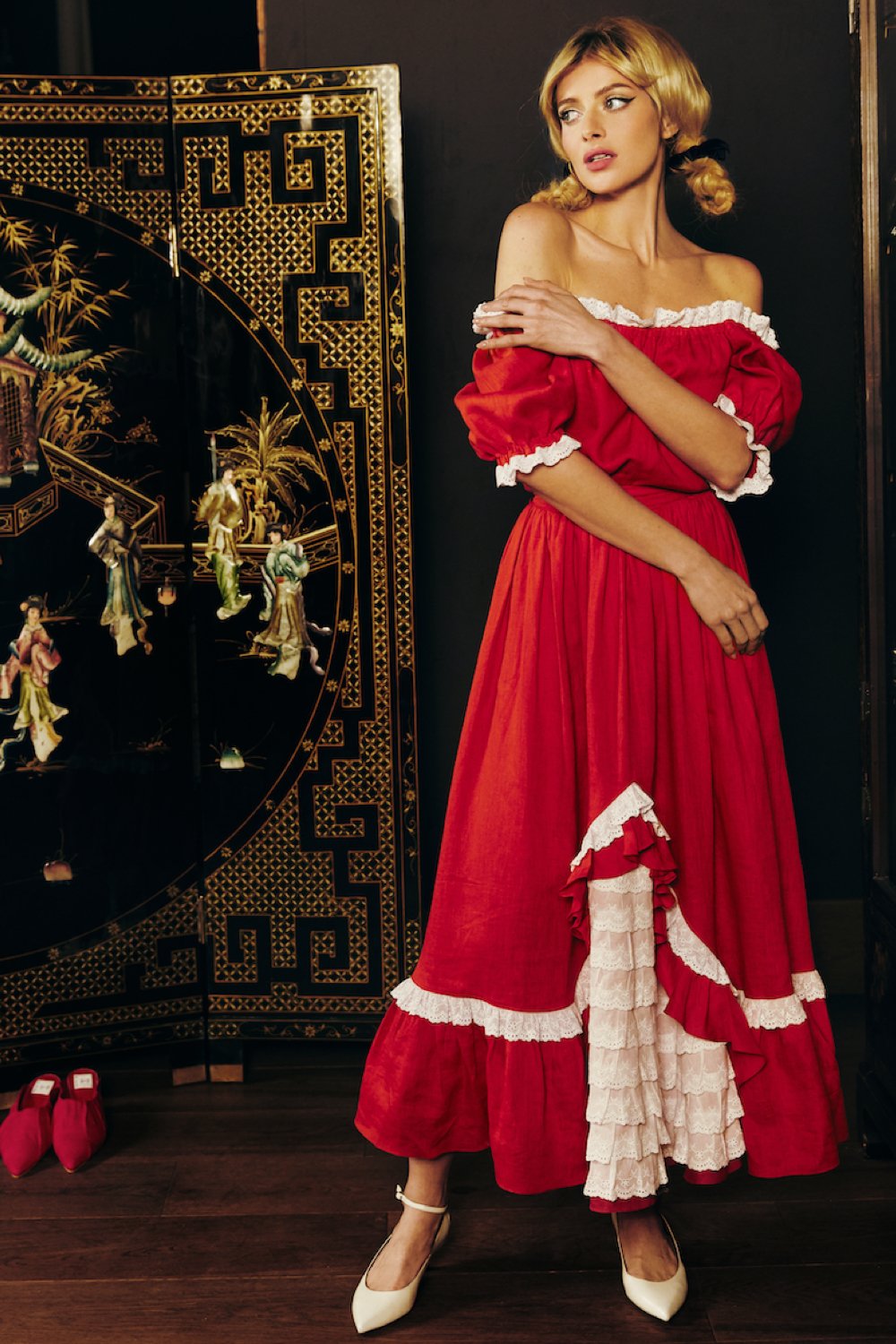 Brigitte Red Dress